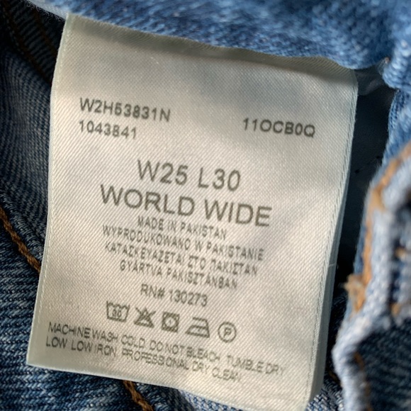 Wrangler World Wide wide leg jeans size 25x30 - Picture 7 of 7